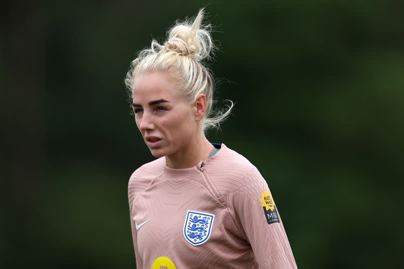 Alex Greenwood was on the bench against France