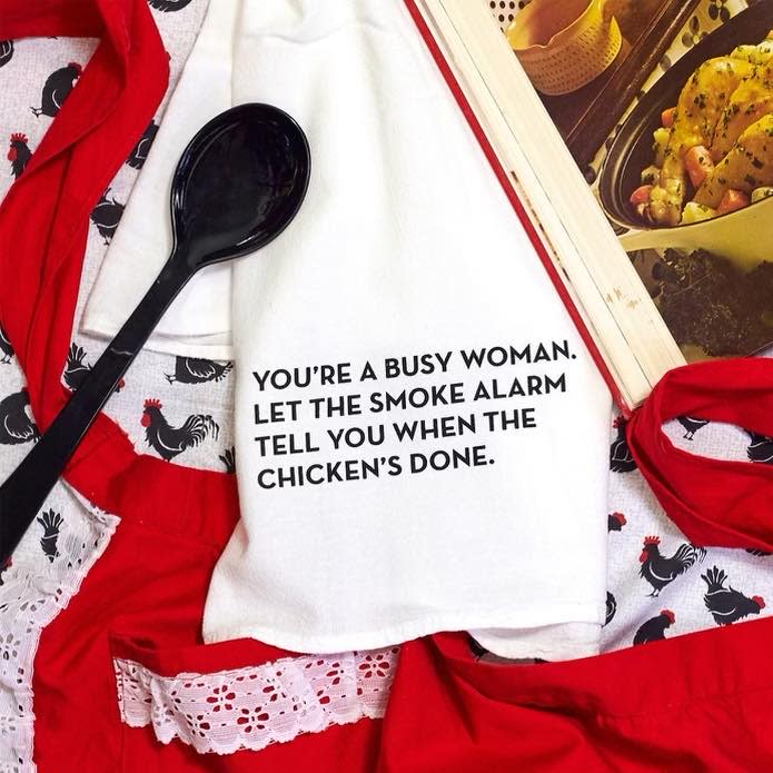 Jeppie in Beaver has lots of holiday gifts including humorous kitchen towels.