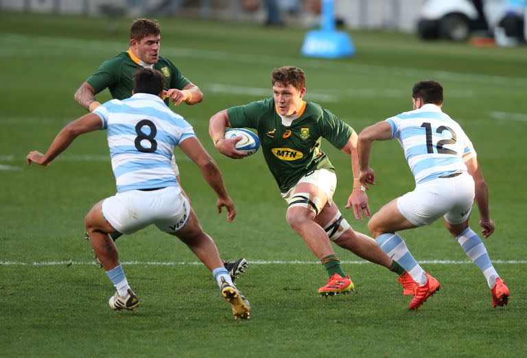 Sudáfrica y Argentina se enfrentan en el Nelson Mandela Bay Stadium en Gqeberha