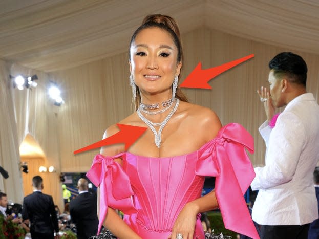 Ashley Park in pink at the 2022 Met Gala