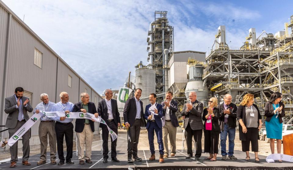 Heidelberg Materials celebrated the opening of its new cement plant in Mitchell Tuesday, June 13, 2023.