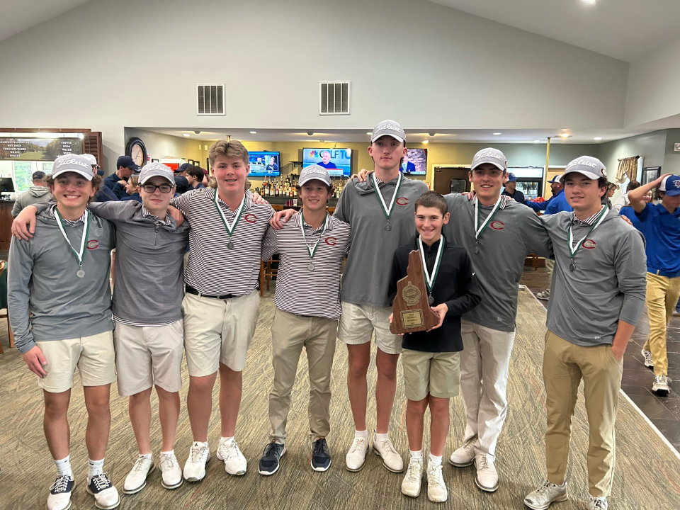 The Portsmouth High School golf club finished second in the Division II state championship at Breakfast Hill Golf Club.