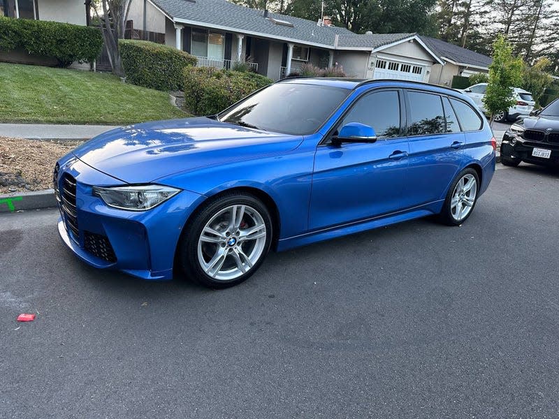 Photo: <a class="link " href="https://sfbay.craigslist.org/sby/cto/d/san-jose-2015-bmw-328d-wagon-blue-red/7753271239.html" rel="nofollow noopener" target="_blank" data-ylk="slk:Craigslist;elm:context_link;itc:0;sec:content-canvas">Craigslist</a>