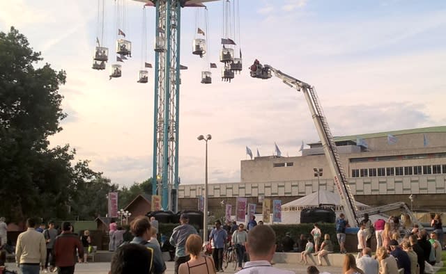 Six children among 19 people rescued from London fairground ride