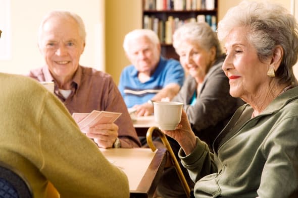 Five residents in a retirement home