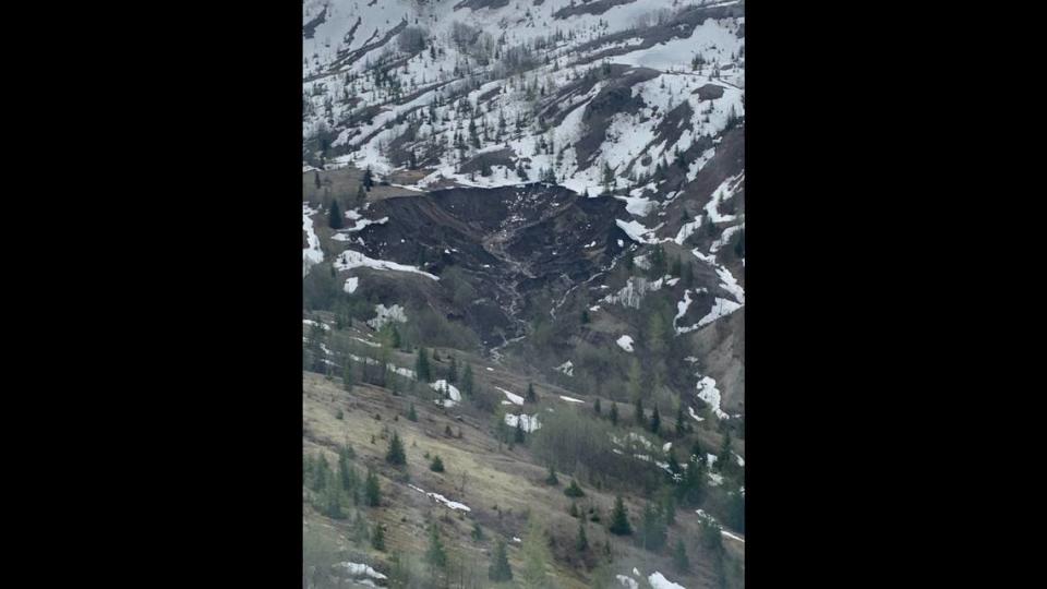 Twelve people and a dog were trapped on Mount St. Helens overnight on May 14, authorities in Washington said.