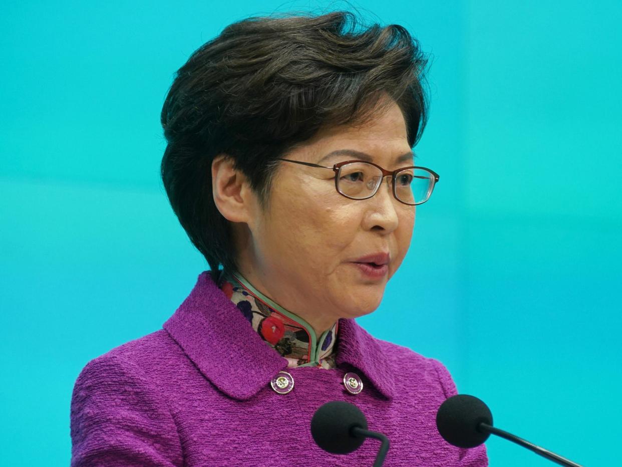 Hong Kong Chief Executive Carrie Lam