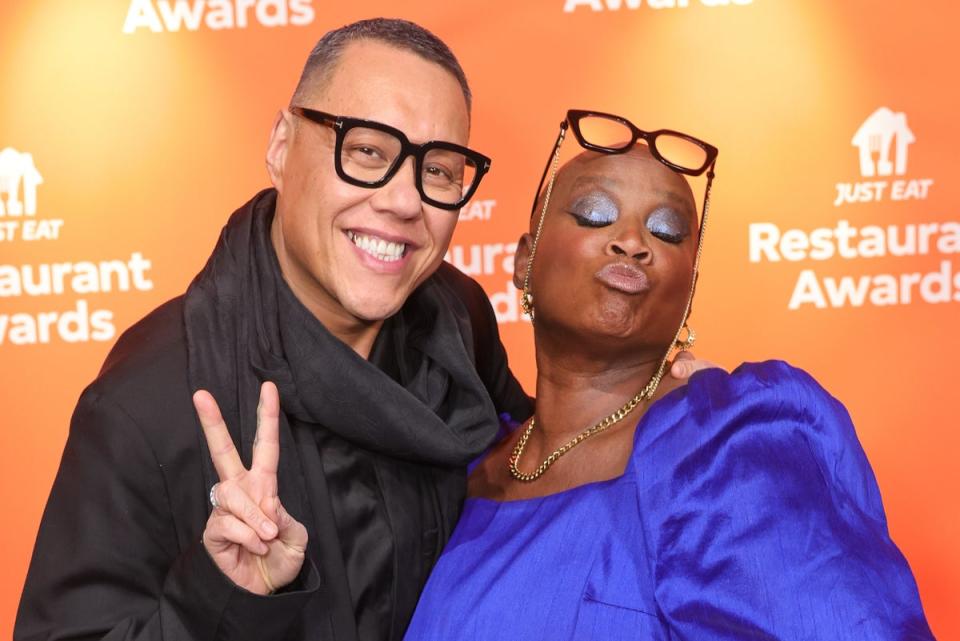 The Just Eat Restaurant Awards At The Londoner Hotel: Gok Wan and Andi Oliver among celebrity guests attending the Just Eat Restaurant Awards at The Londoner Hotel. The Awards champion the nation's favourite takeaways and restaurants which all deliver unforgettable food, and go above and beyond for the communities they serve. (Dave Benett)