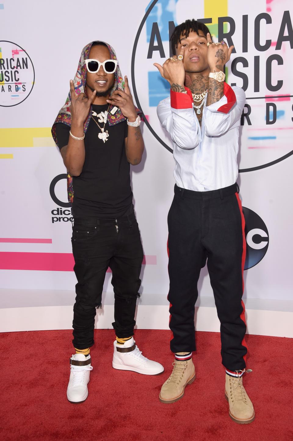 Slim Jimmy and Swae Lee of Rae Sremmurd in Tommy Hilfiger shoes