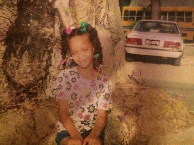 rihanna childhood