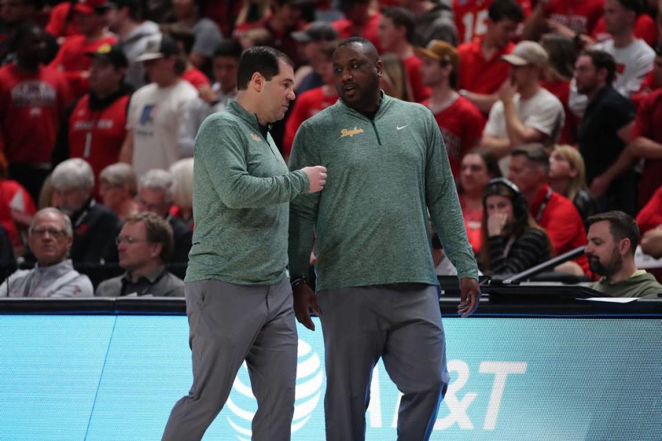 Alvin Brooks III, right, has been an assistant on the staff of Baylor coach Scott Drew for the past eight seasons.