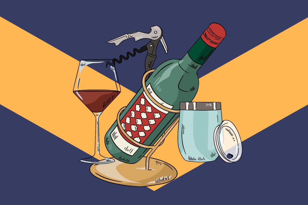 illustration of wine gear