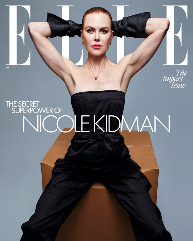 <p><a href="https://www.elle.com/culture/a60134221/nicole-kidman-interview-2024/" rel="nofollow noopener" target="_blank" data-ylk="slk:Nicole Kidman for Elle April 2024.;elm:context_link;itc:0;sec:content-canvas" class="link ">Nicole Kidman for <em>Elle</em> April 2024.</a></p><p>Photo: Mario Sorrenti/Elle</p>