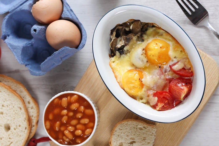 Full English Breakfast Baked Eggs from Amuse Your Bouche