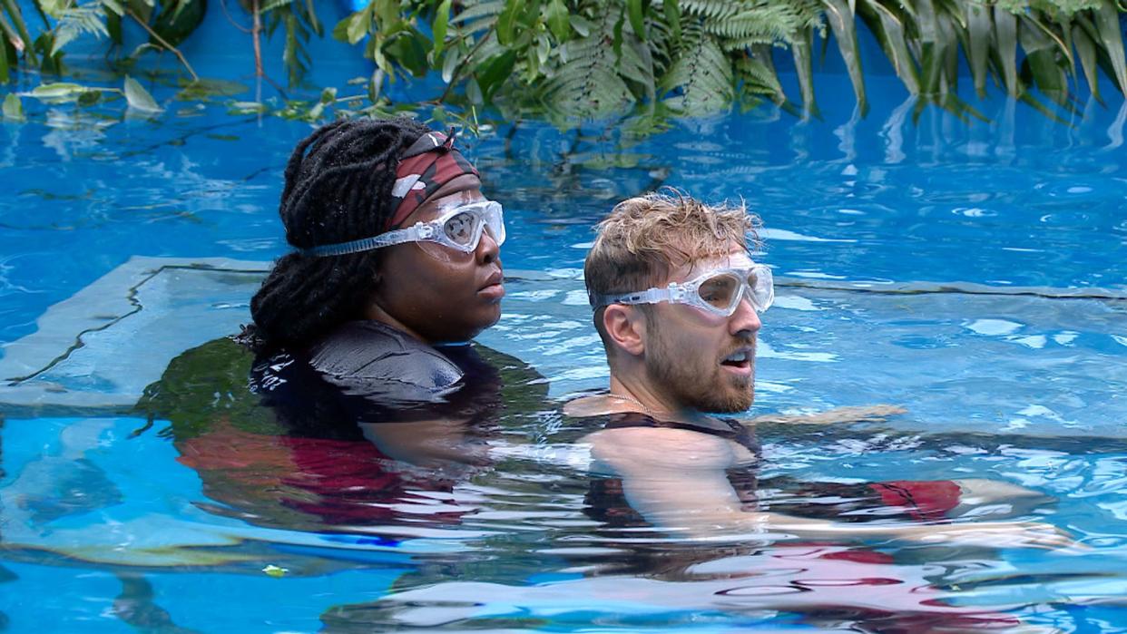 Nella Rose and Sam Thompson took part in an underwater trial. (Shutterstock/ITV)