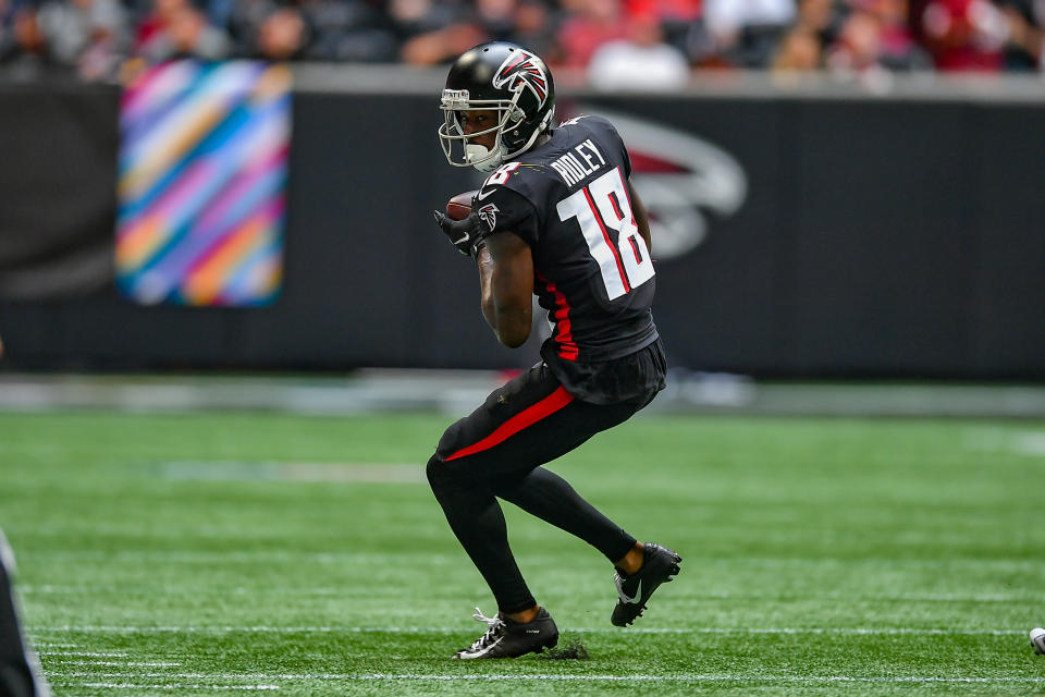 Calvin Ridley will miss another game for the Atlanta Falcons due to a personal matter. (Photo by Rich von Biberstein/Icon Sportswire via Getty Images)