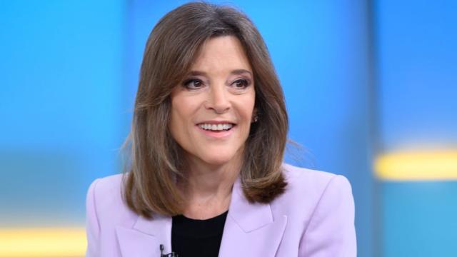 Marianne Williamson in 2019, during a visit to “Fox & Friends” as a Democratic presidential candidate. She is again seeking the nomination. “At a time when hate is shouting, love cannot afford to whisper,” she says. (Photo: Noam Galai/Getty Images)