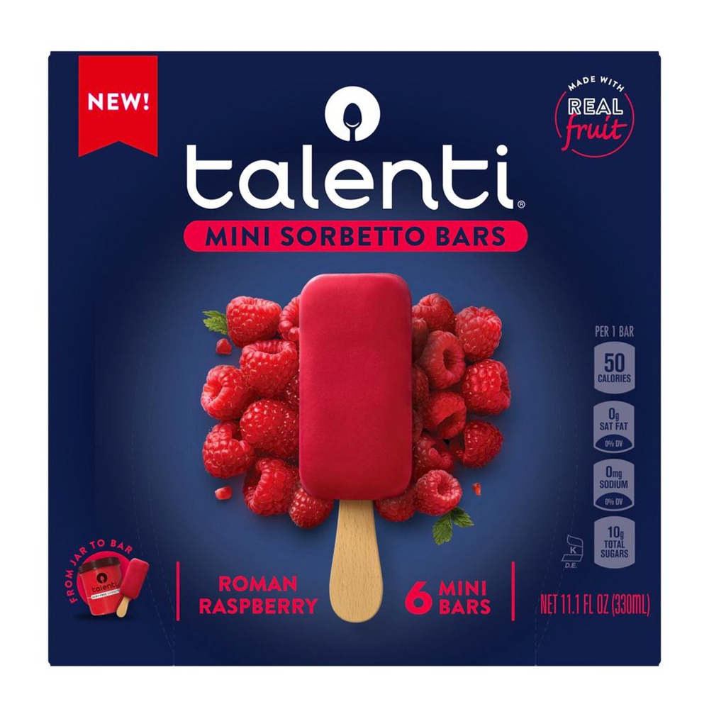 <p><a href="https://go.redirectingat.com?id=74968X1596630&url=https%3A%2F%2Fwww.target.com%2Fp%2Ftalenti-roman-raspberry-frozen-mini-sorbetto-bars-6pk-11-1-fl-oz%2F-%2FA-87543903&sref=https%3A%2F%2F" rel="nofollow noopener" target="_blank" data-ylk="slk:Shop Now;elm:context_link;itc:0;sec:content-canvas" class="link rapid-noclick-resp">Shop Now</a></p><p>Roman Raspberry Mini Sorbetto Bar</p><p>$5.49</p><span class="copyright">Talenti</span>