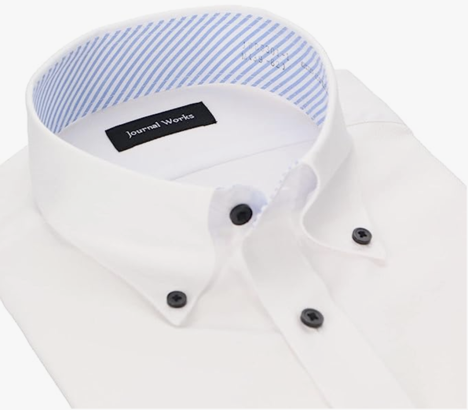 Aoki Men's Wrinkle-Resistant Shirt, Long Sleeve. (PHOTO: Amazon Singapore)