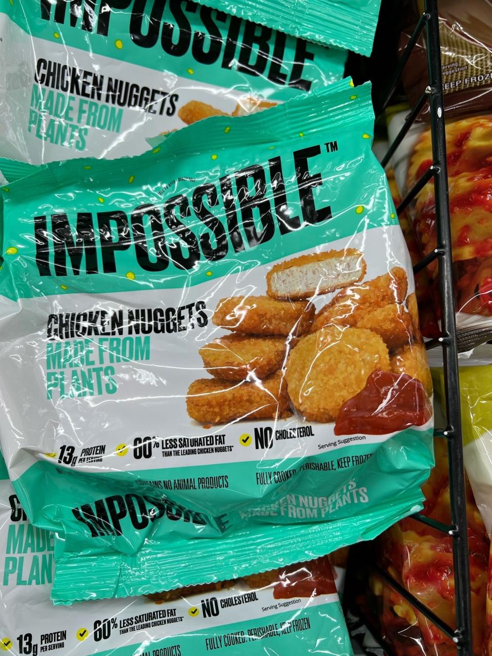 A bag of Impossible Chicken Nuggets