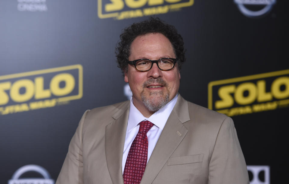 Jon Favreau arrives at the premiere of "Solo: A Star Wars Story" at El Capitan Theatre on Thursday, May 10, 2018, in Los Angeles. (Photo by Jordan Strauss/Invision/AP)