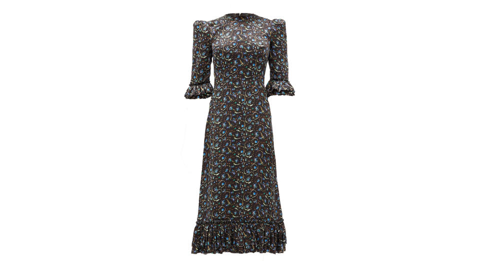 Falconetti Liberty-print silk midi dress