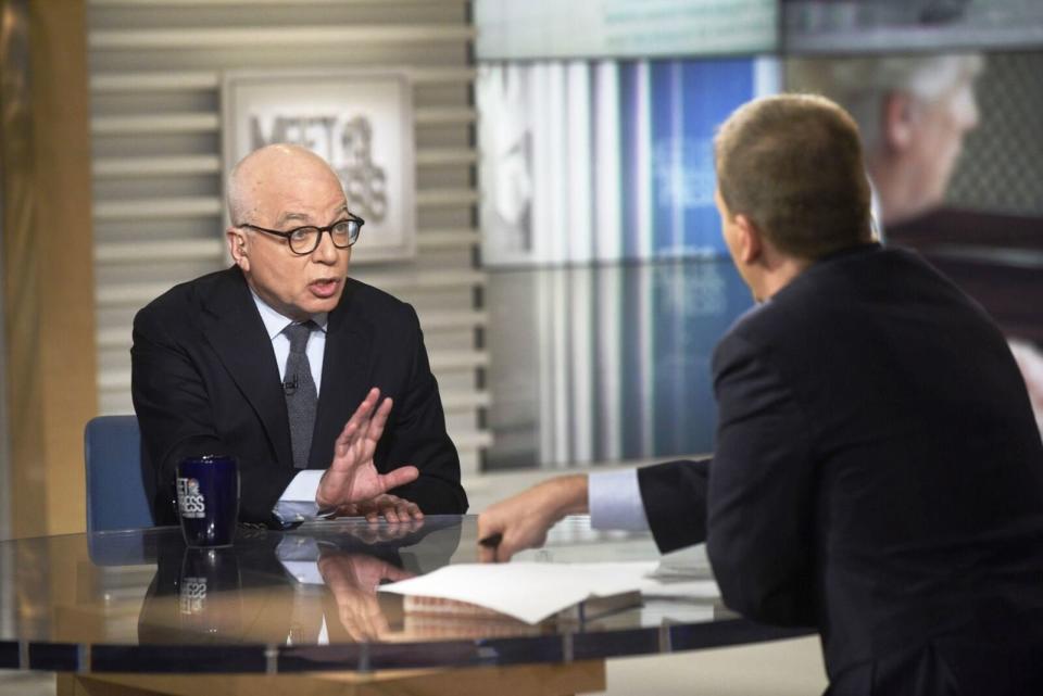 "Fire and Fury" author Michael Wolff on Sunday spoke about concerns he said were expressed to him within the White House about President Donald Trump's mental health. (Photo: NBC)