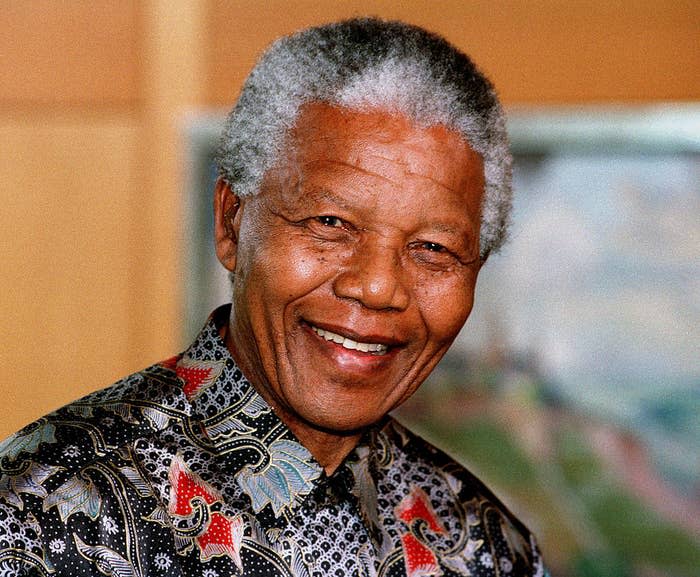 Nelson Mandela smiling
