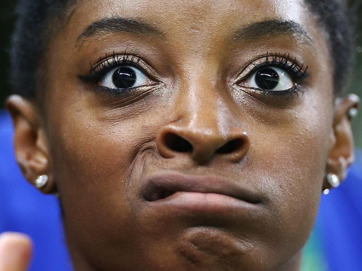 Simone Biles was giddy when her boyfriend, Jonathan Owens, was promoted and  played for the Houston Texans