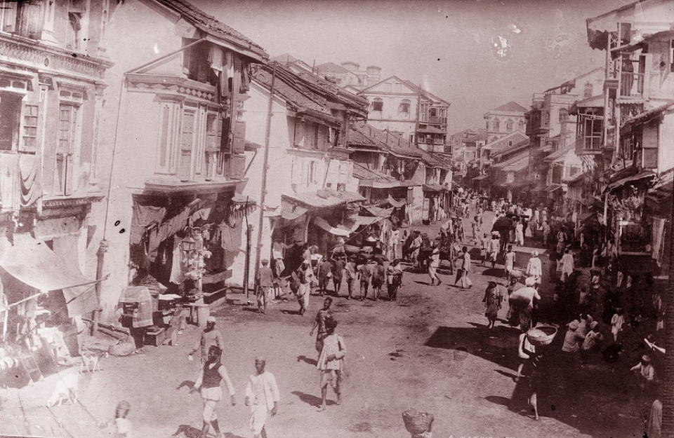 Street scene, Bombay, India, 1922.