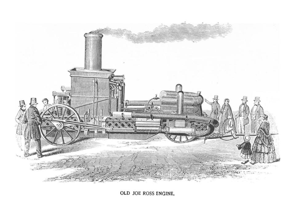 “Uncle Joe Ross” was the first practical steam-powered fire engine, put into service in Cincinnati in 1853.