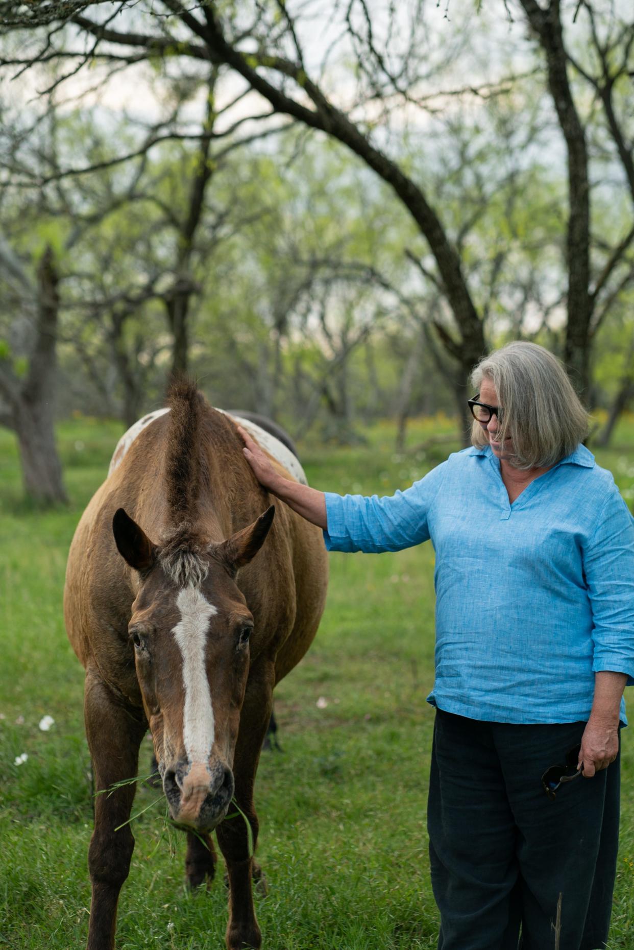 Tracy Frank, the owner and founder of the Society for Animal Rescue and Adoption in Seguin, Texas.