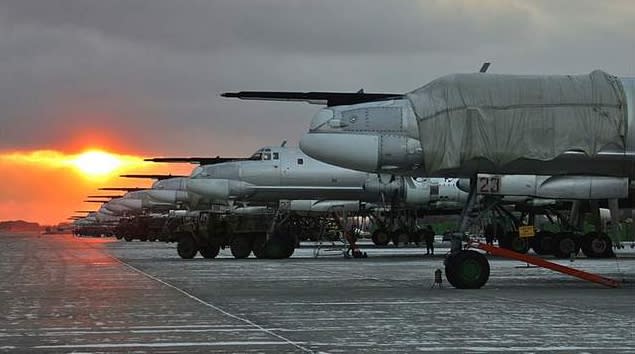 在俄國境內的3座空軍基地，遭到烏軍無人機的偷襲，多架俄軍戰機受損。(示意圖)   圖 : 翻攝自俄國國防部