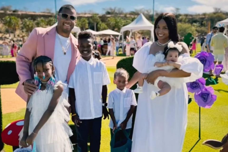 <p>Ciara/Instagram</p> Ciara, Russell WIlson and kids