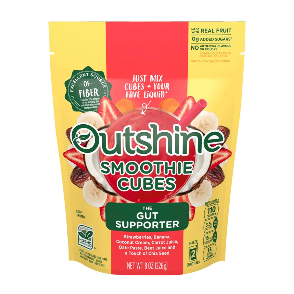 <p><a href="https://go.redirectingat.com?id=74968X1596630&url=https%3A%2F%2Fwww.instacart.com%2Fproducts%2F27302792-outshine-smoothie-cubes-the-gut-supporter-8-oz&sref=https%3A%2F%2F" rel="nofollow noopener" target="_blank" data-ylk="slk:Shop Now;elm:context_link;itc:0;sec:content-canvas" class="link ">Shop Now</a></p><p>Smoothie Cubes</p><p>$7.00</p><span class="copyright">Outshine</span>