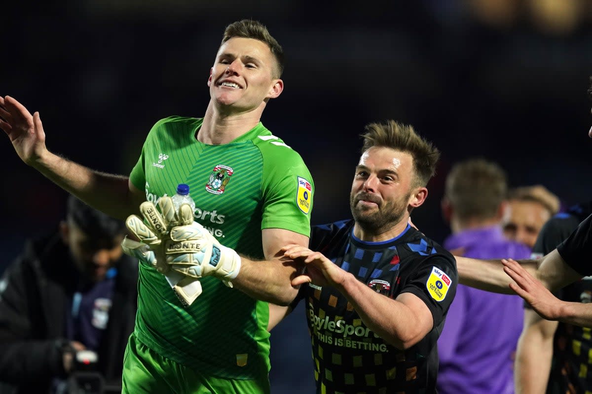 Ben Wilson scored a late goal for Coventry in a 1-1 draw at Blackburn (Martin Rickett/PA) (PA Wire)