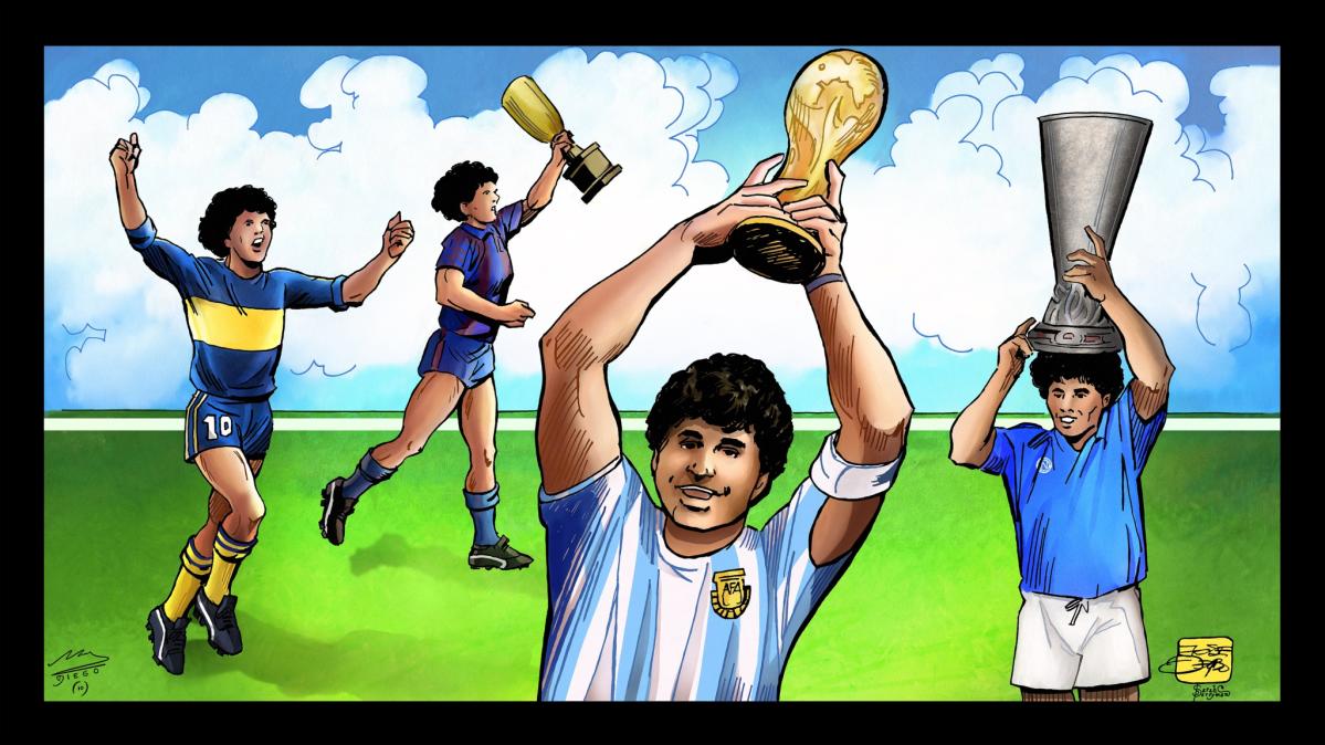 El creador argentino José Delbo lanza una colección de arte NFT en honor a  Maradona