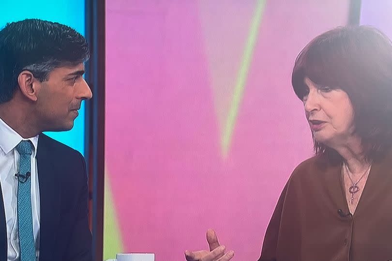 Rishi Sunak and Loose Women's Janet Street-Porter