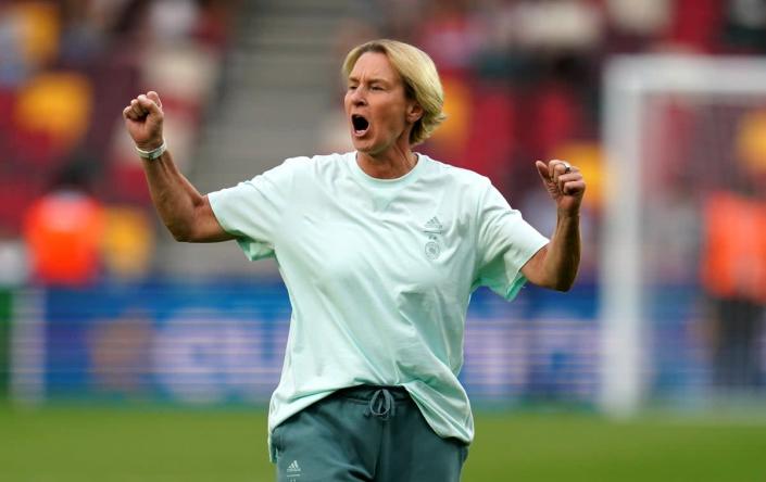 Germany coach Martina Voss-Tecklenburg is wary of the strength of France (Nick Potts/PA) (PA Wire)