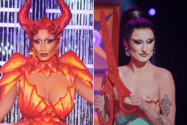 <p>Paramount+</p> Angeria Paris VanMicheals and Gottmik on 'RuPaul's Drag Race All Stars 9'