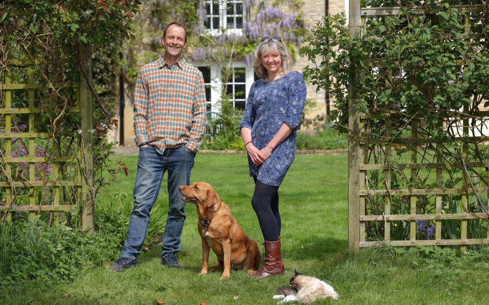 Julie and Ross Macken photographed at their home in Eynsham, Oxfordshire - John Lawrence for The Telegraph