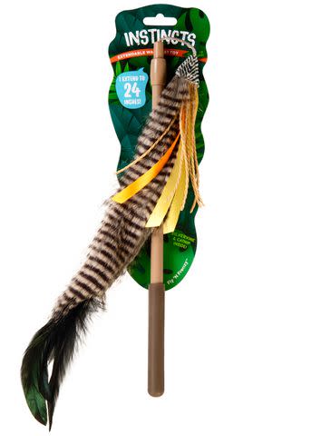 <p>SmartyKat</p> SmartyKat Instincts Fly 'N Frenzy Extendable Wand Cat Toy