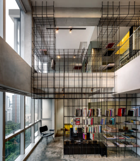 produce workshop cage like apartment interior