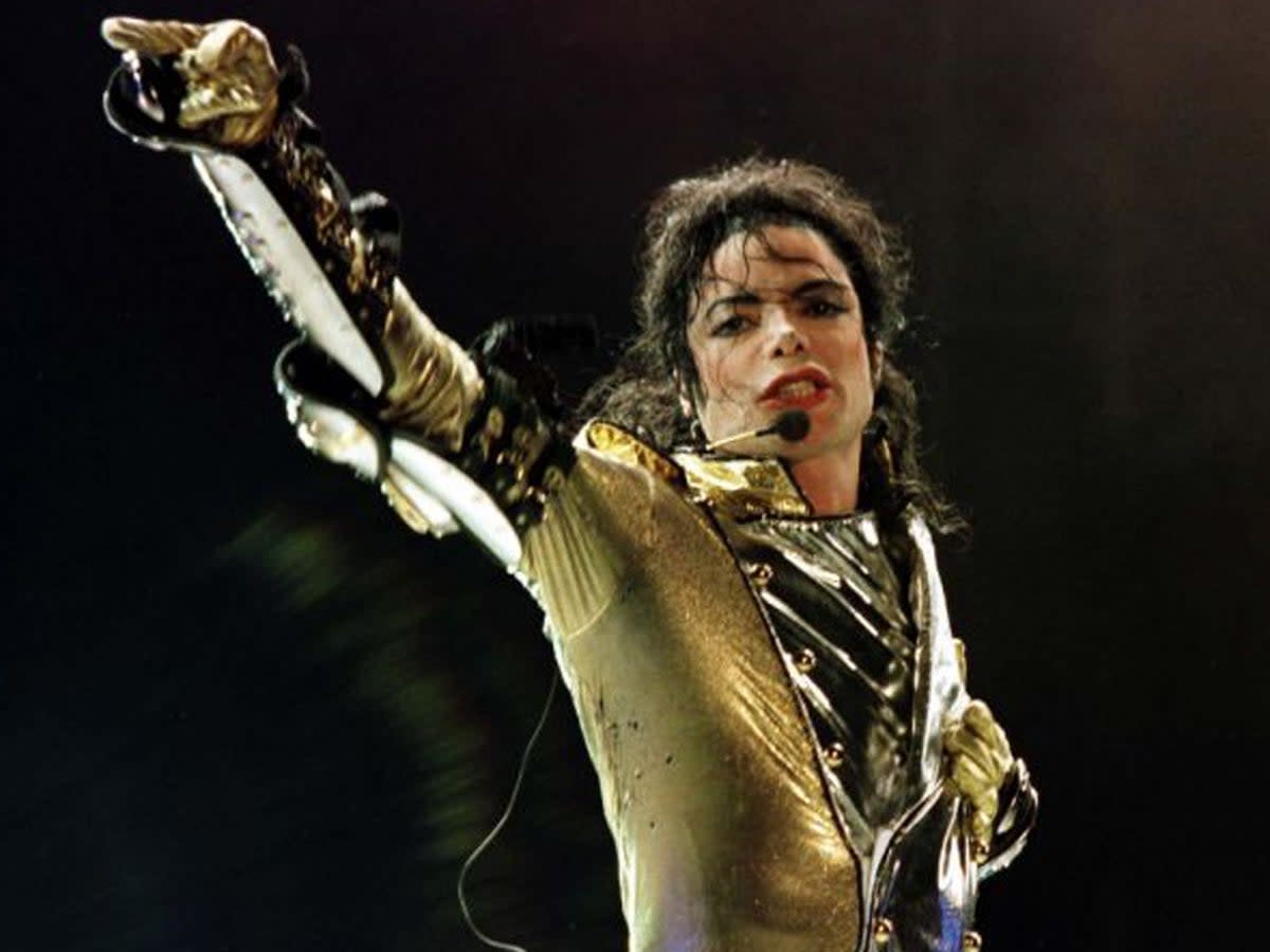 Michael Jackson performing during his HIStory World Tour (Reuters)
