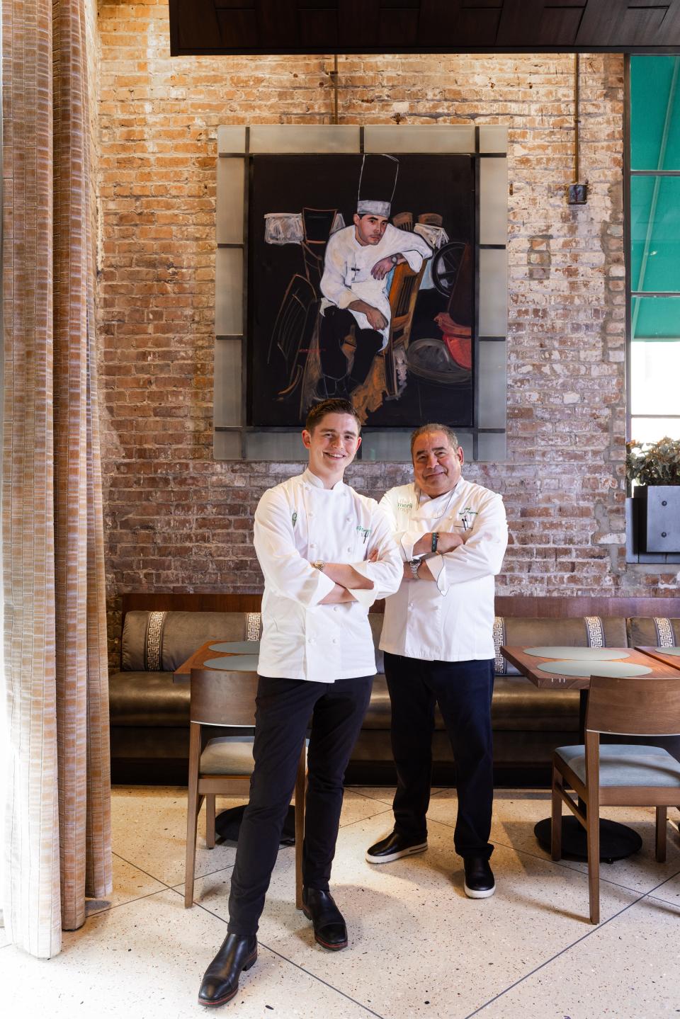 Chef Emeril Lagasse, right, and his son E.J. Lagasse are collaborating on a new Portuguese restaurant set to open in New Orleans by the fall, 34 Restaurant & Bar.