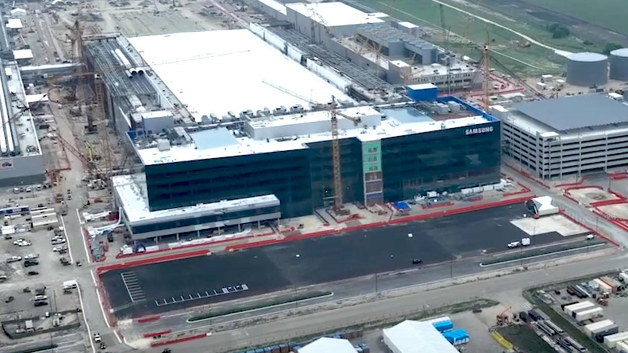  An aerial view of Samsung's upcoming Taylor Texas fab site. 