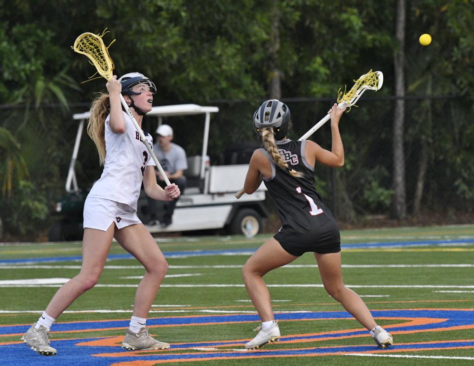 The Benjamin girls lacrosse team defeated Palm Beach Central 18-15 in a regular-season matchup in Palm Beach Gardens on March 24, 2022.