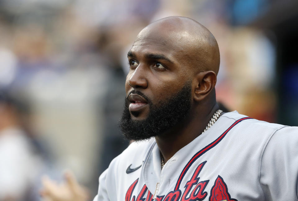 Marcell Ozuna was arrested for the second time in 15 months. (Photo by Jim McIsaac/Getty Images)