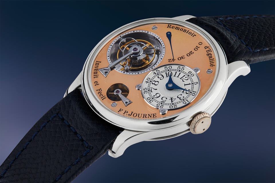 F.P. Journe Tourbillon Souverain in Platinum with Salmon Dial