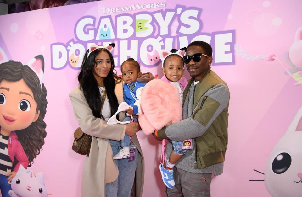 Tinchy Stryder brought his family to the premiere (Jonathan Hordle)